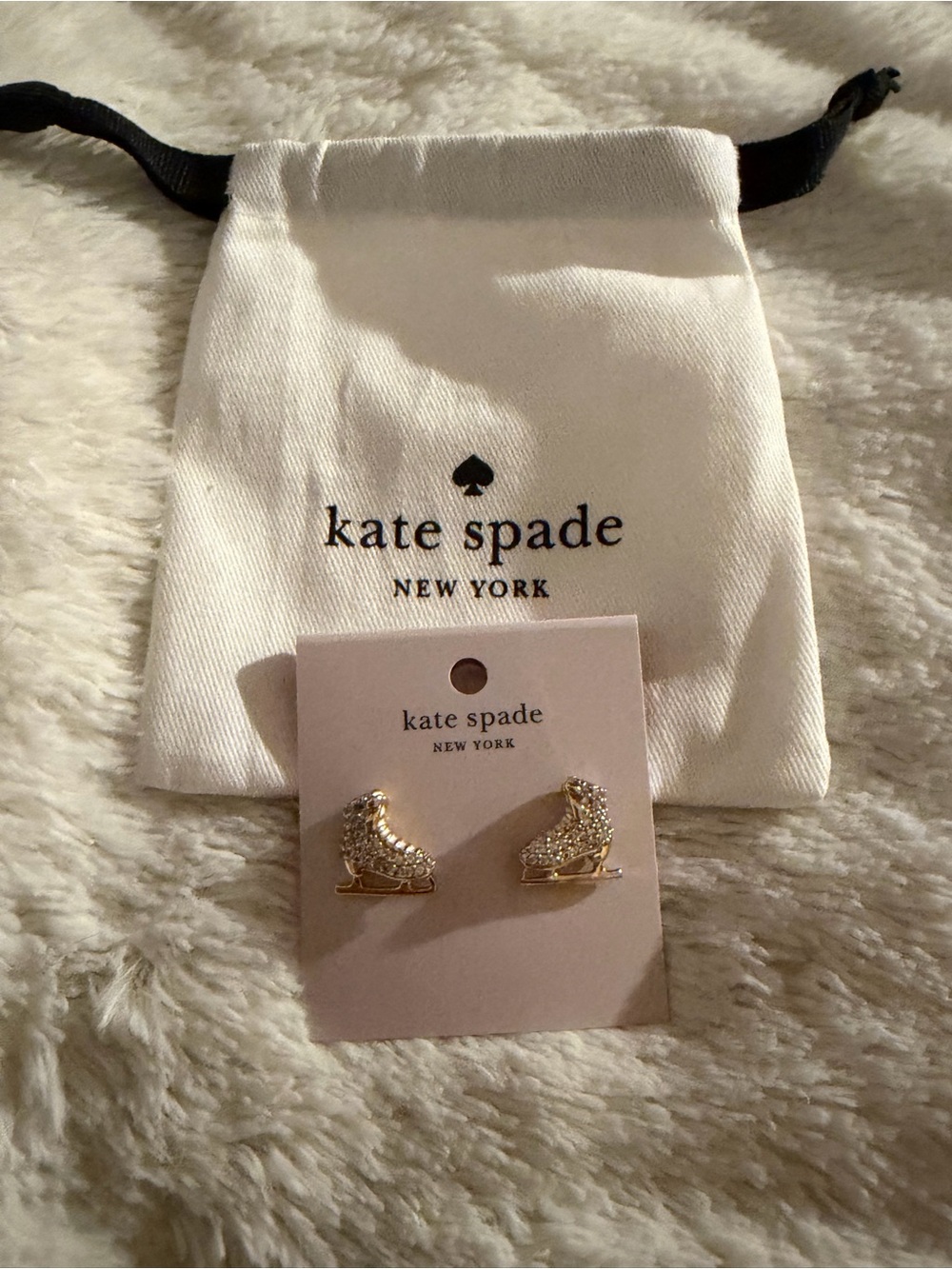 Kate Spade Ice Skate earrings